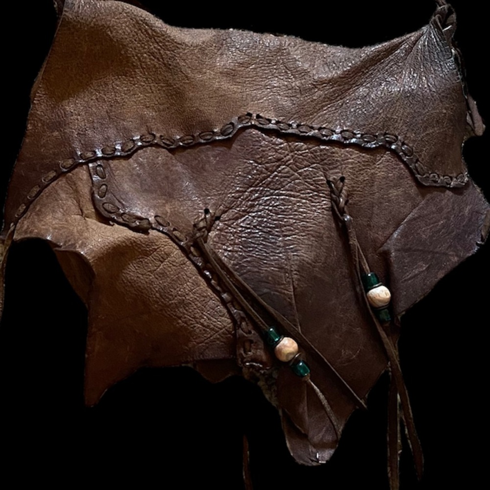 Vintage Handmade Deer-hide Pocketbook